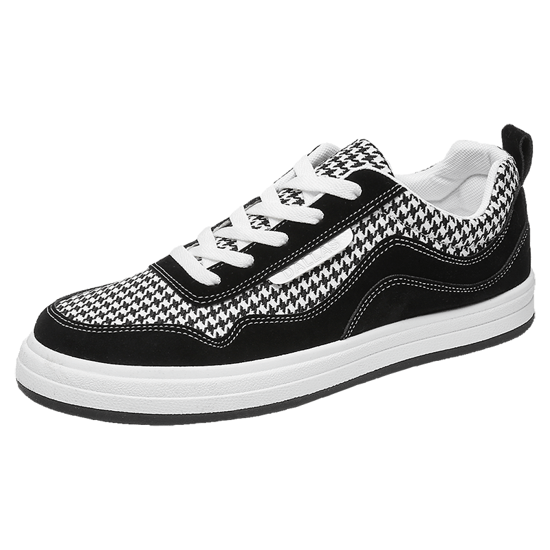 Zwarte Orthopedische Canvas Sneakers - Lars