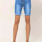 Blauwe Slim Fit Denim Shorts - Eva