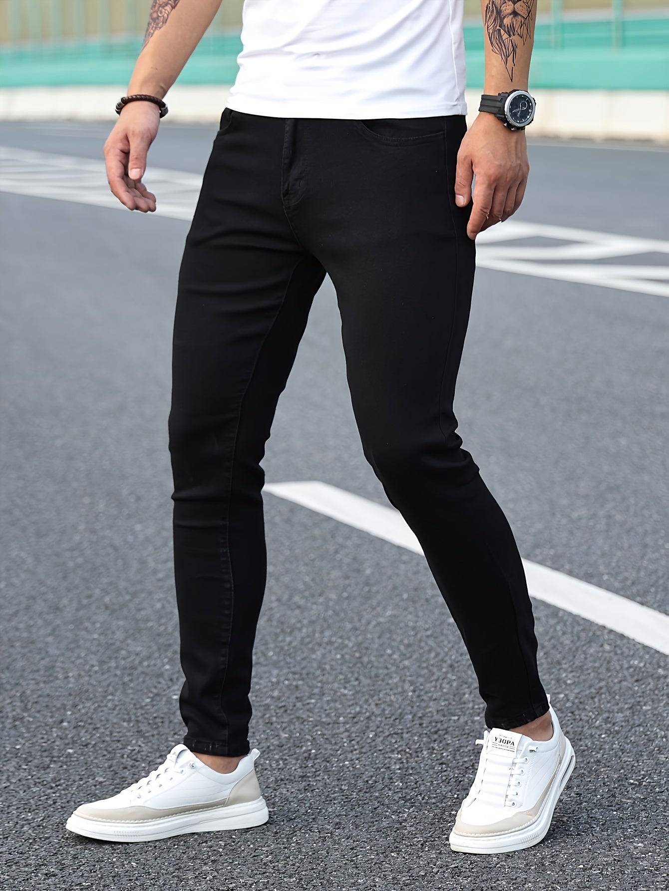 Witte Slim Fit Jeans - Max