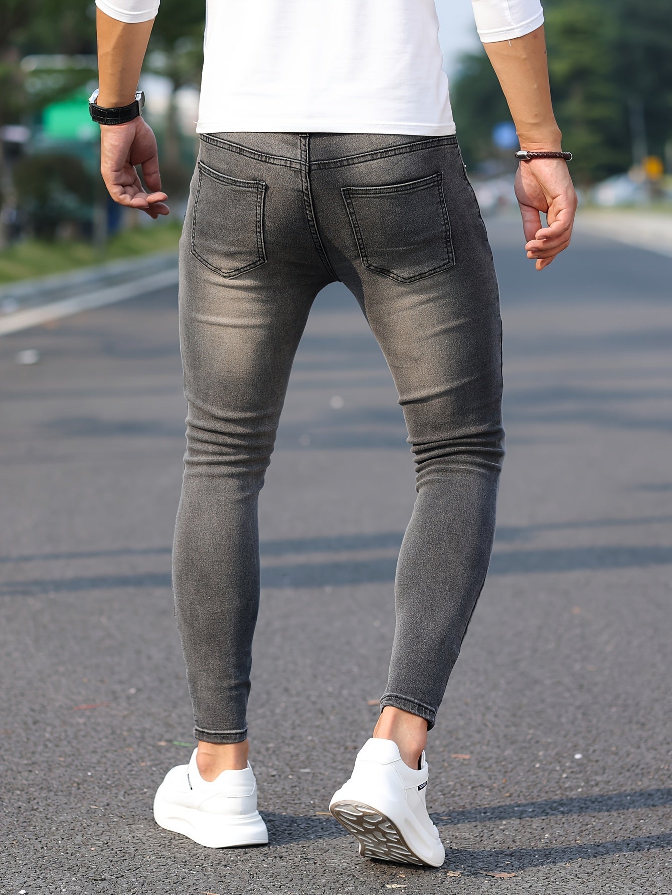 Gescheurde Skinny Jeans Blauw - Jack