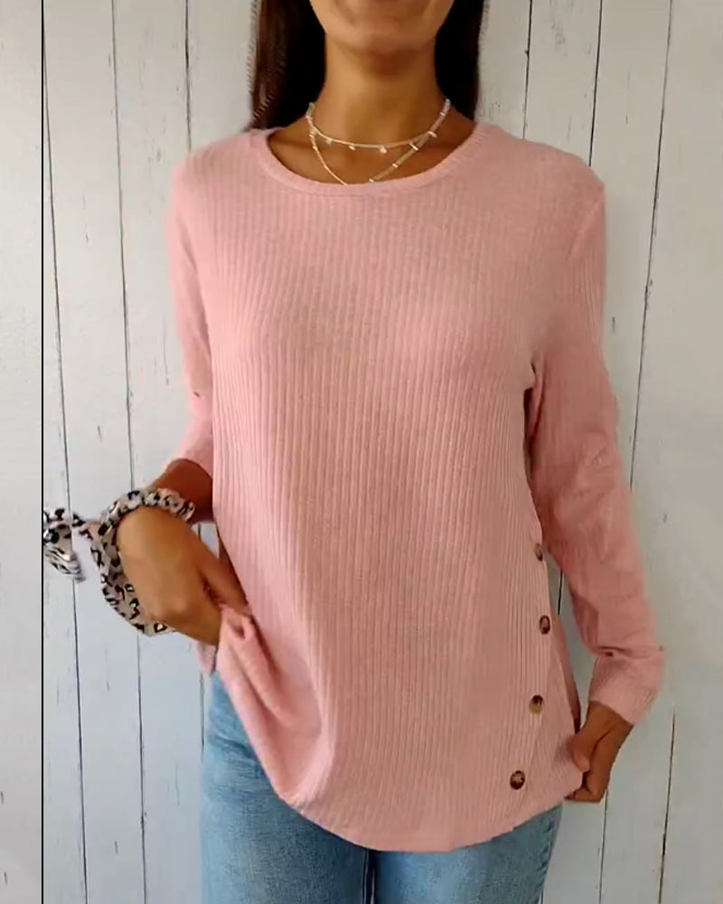 Stralende Blauw-Grijs-Roze Kaschmir Pullover