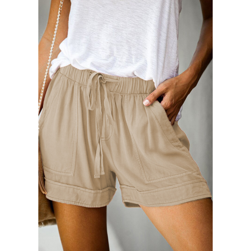 Stijlvolle Hoge Taille Strappy Zomer Shorts