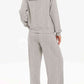 Chique Half-Rits Lounge Set: Stijlvolle Kraag Sweater & Broek