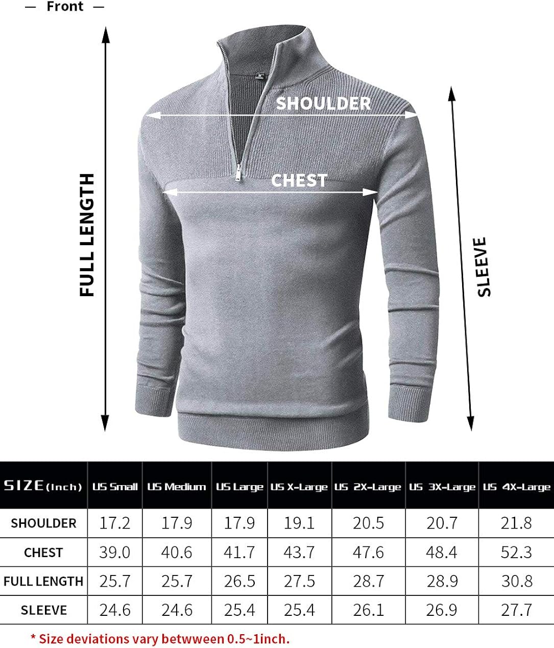 Essentiële Heren 1/4 Zip Pullover - Stijl & Comfort Verenigd