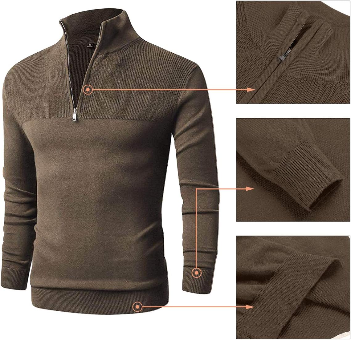 Essentiële Heren 1/4 Zip Pullover - Stijl & Comfort Verenigd