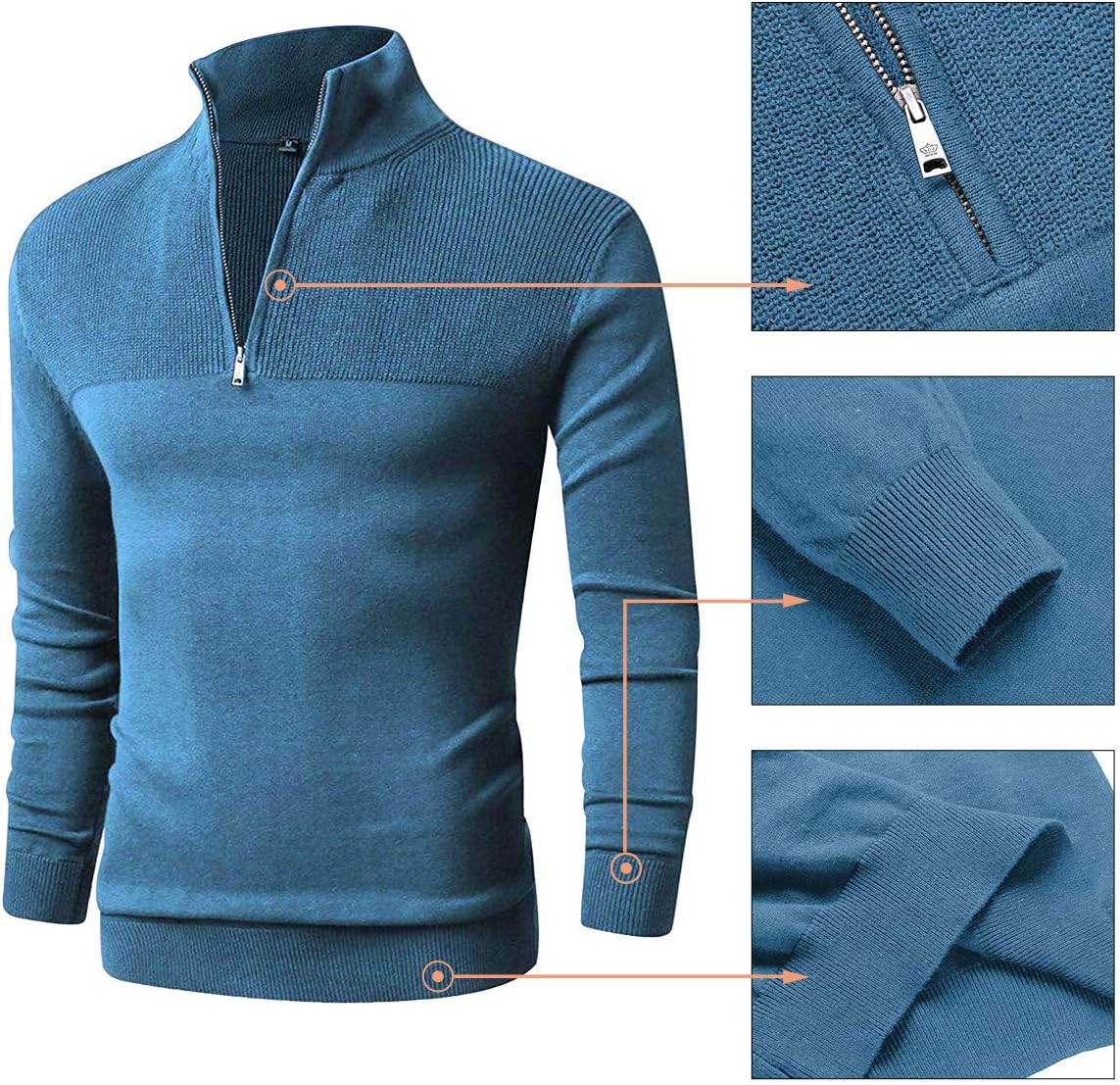 Essentiële Heren 1/4 Zip Pullover - Stijl & Comfort Verenigd