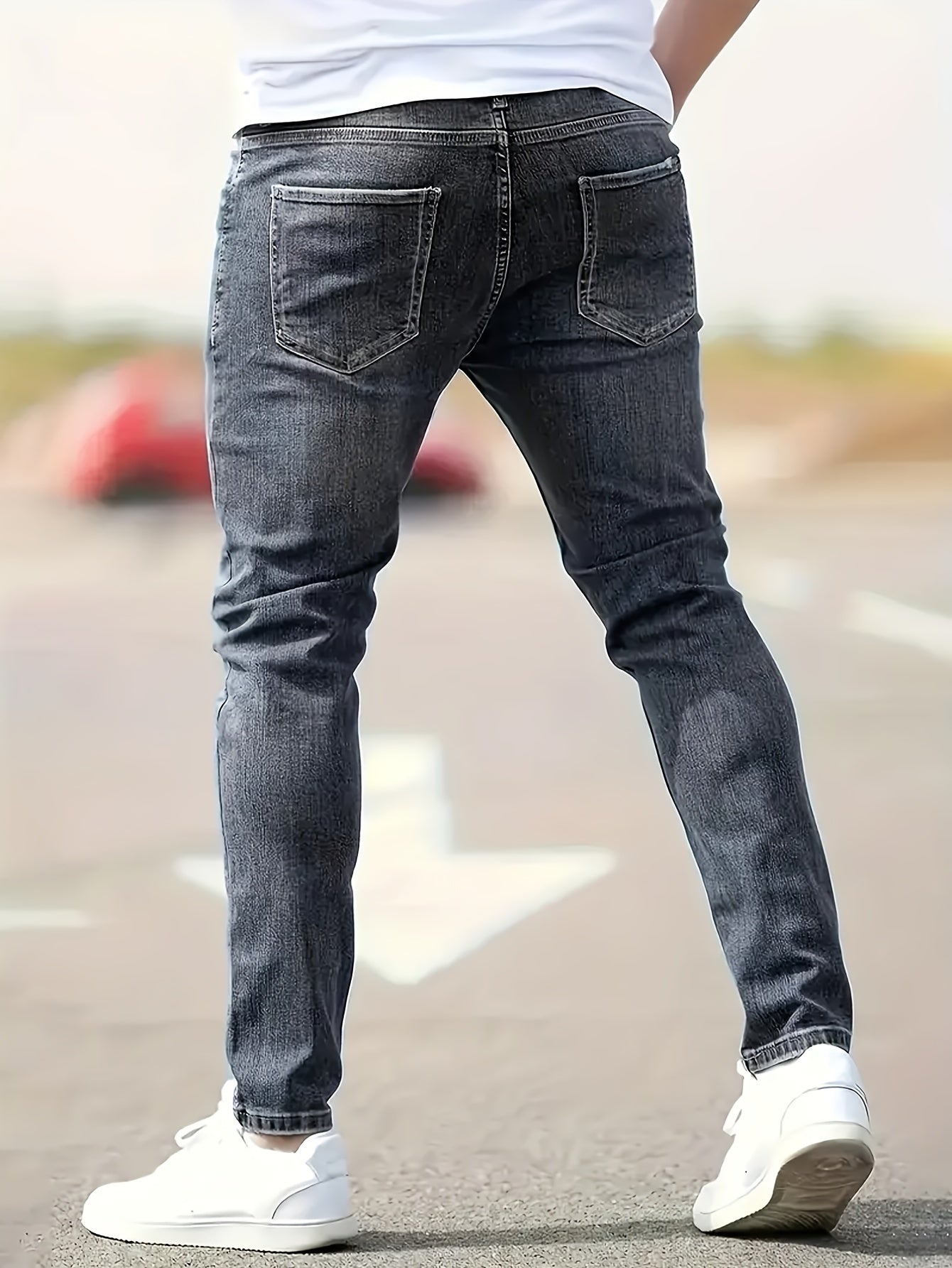 Blauwe Slim Fit Jeans - Sam