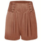 Beige Knoopsluiting Shorts - Emma