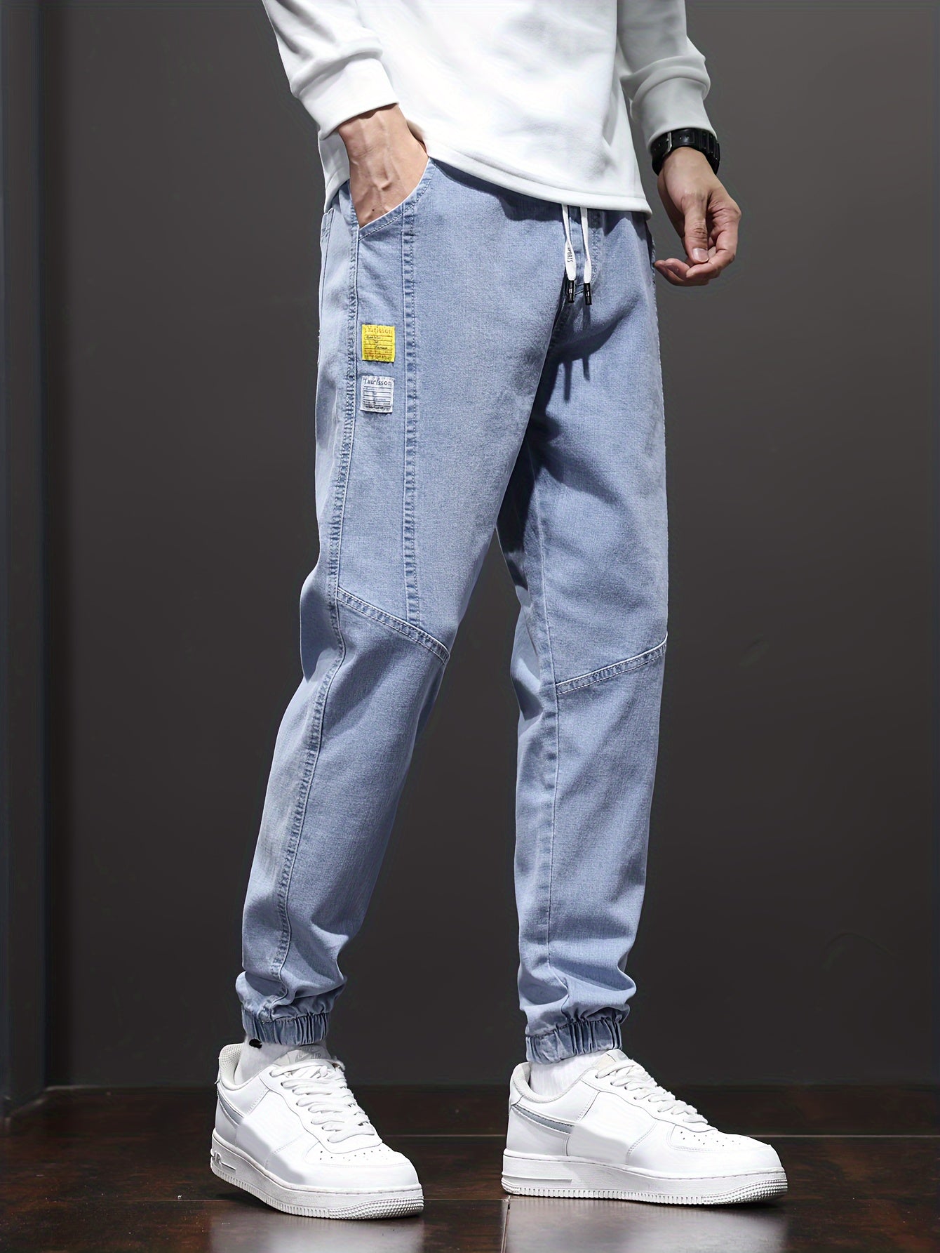 Grijze Cropped Jeans - Noah