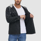 Winterklare Corduroy Hoodie: Heren Gewatteerde 5-Zakken Warme Jas