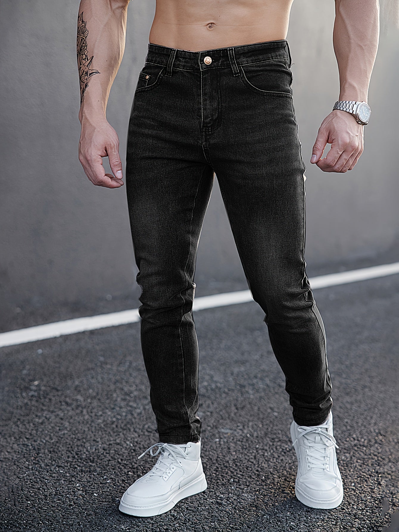 Blauwe Skinny Jeans - Max