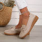 Beige Loafers met Strik - Mila