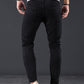 Slim Fit Gescheurde Jeans Blauw - Leo