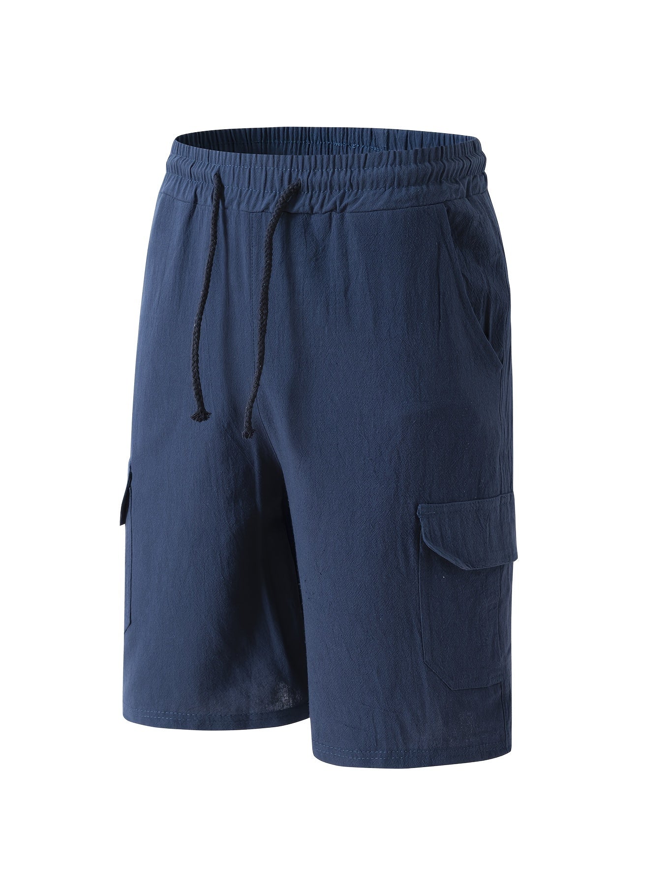 Khaki Linnen Cargo Shorts - Tom