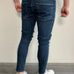 Slim Fit Katoenen Jeans Zwart - Noah