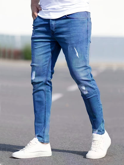 Skinny Gescheurde Jeans Blauw - Jasper