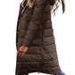 Gezellige Chic: Dames Hooded Puffy Jas - Elegante Warmte voor de Winter