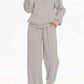 Chique Half-Rits Lounge Set: Stijlvolle Kraag Sweater & Broek