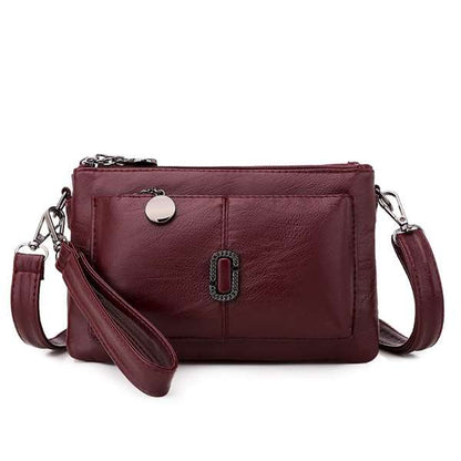 Elegante Lederen Crossbody: Ruim & Stijlvol voor Dagelijkse Elegantie