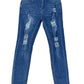 Slim Fit Gescheurde Jeans Lichtblauw - Alex