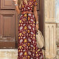 Donkerbruine Boho Maxi Jurk - Lotte