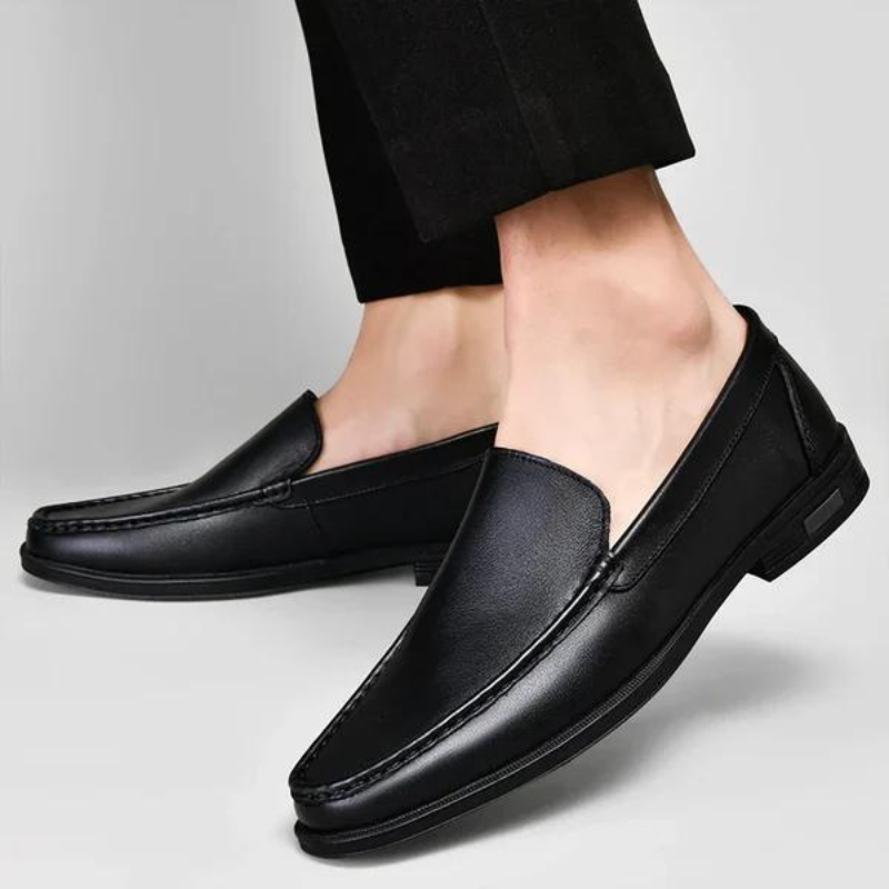 Blauwe Orthopedische Leren Loafers - Felix