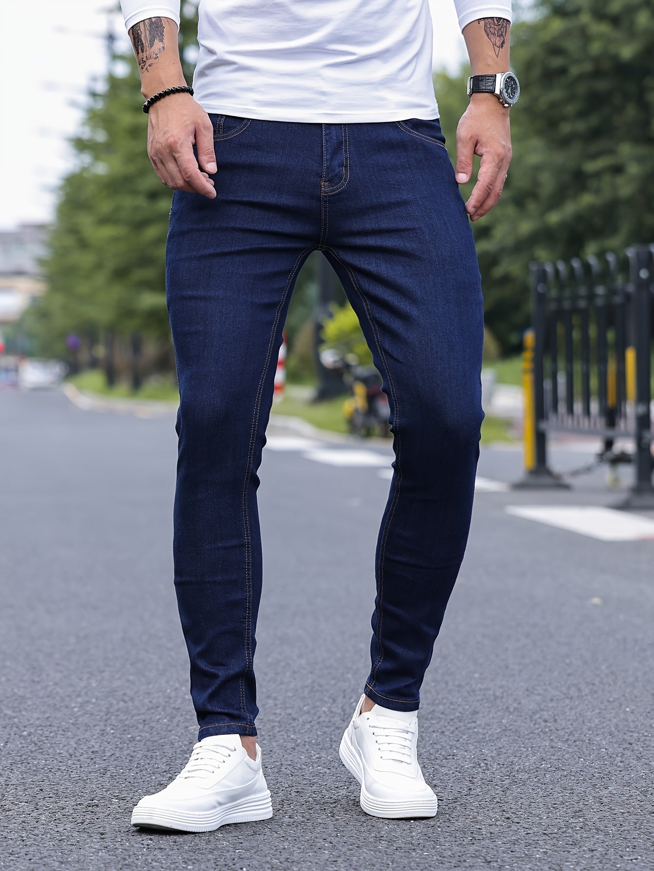 Witte Slim Fit Jeans - Max