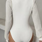 Witte V-Hals Bodysuit - Luna