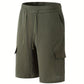 Khaki Linnen Cargo Shorts - Tom