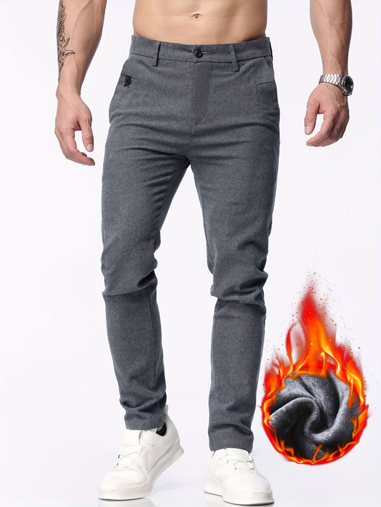 Grijze Warme Semi-formele Broek - Hugo