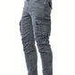 Donkergrijze Cargo Jeans - Liam