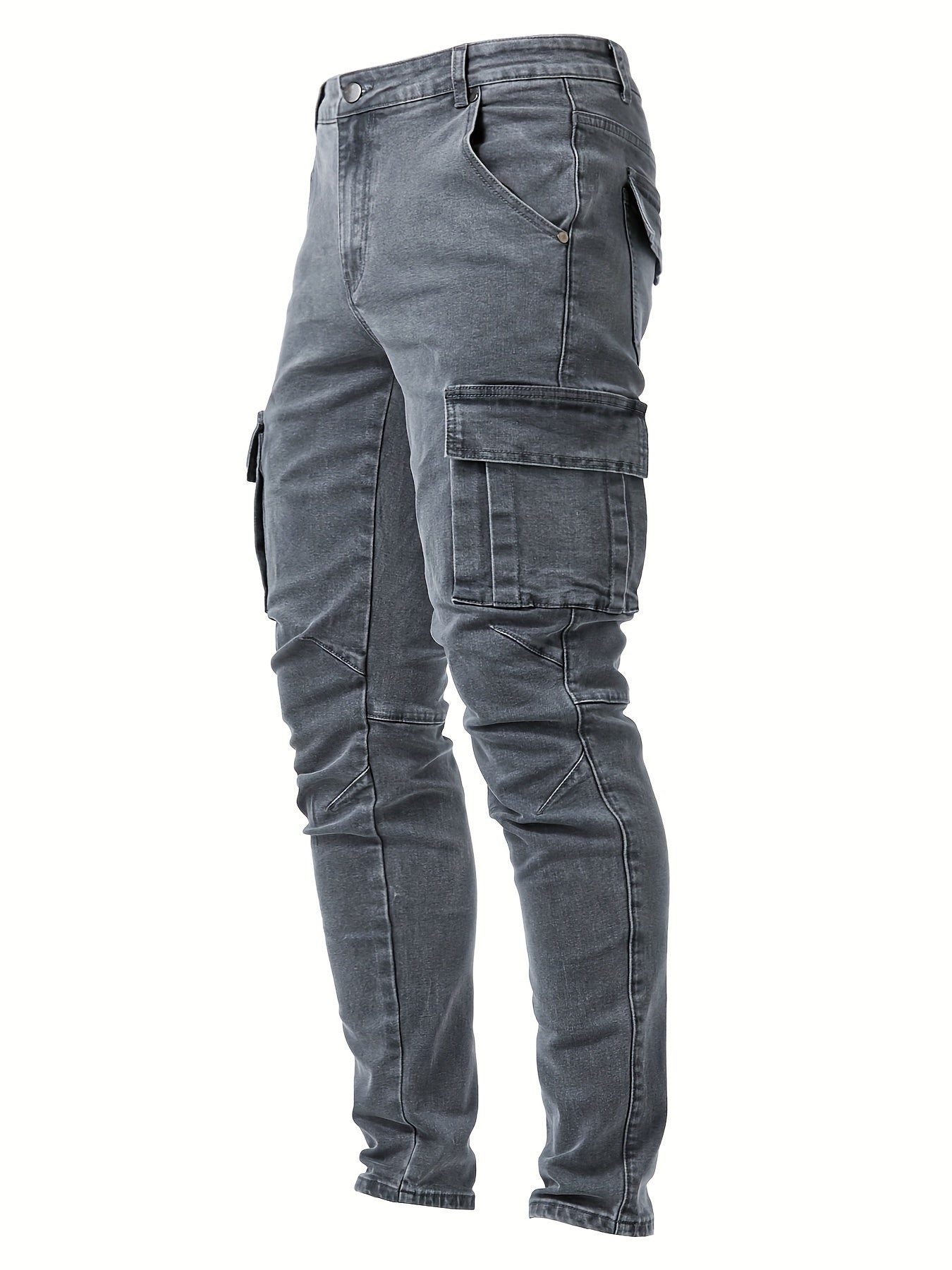 Donkergrijze Cargo Jeans - Liam