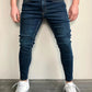 Slim Fit Katoenen Jeans Zwart - Noah