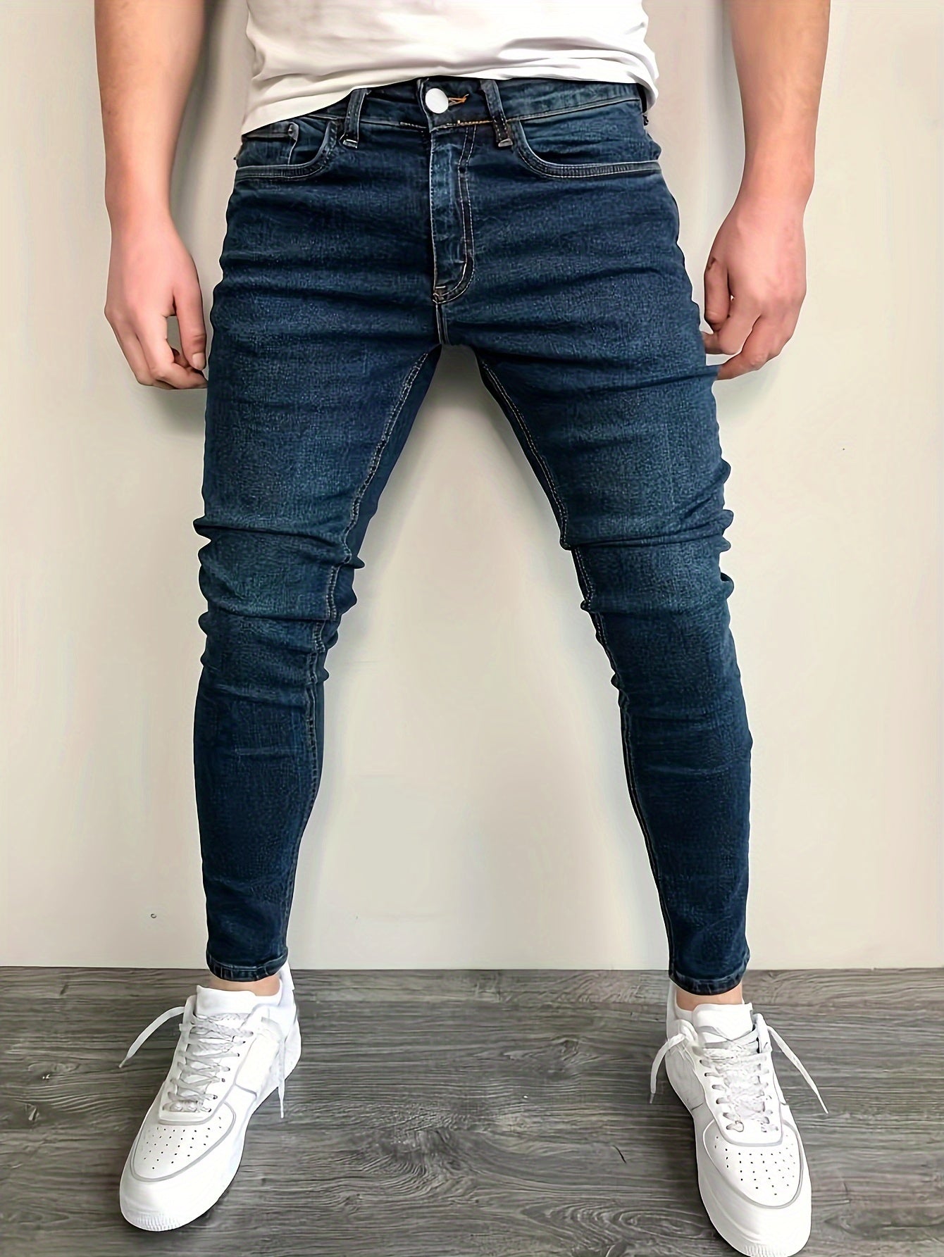 Slim Fit Katoenen Jeans Zwart - Noah