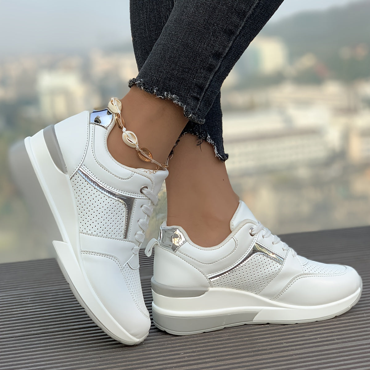 Witte Orthopedische Sneakers - Clarice