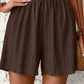 Khaki Elegante Zomer Short - Emma