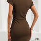 Donkergrijze Bodycon Jurk - Eva