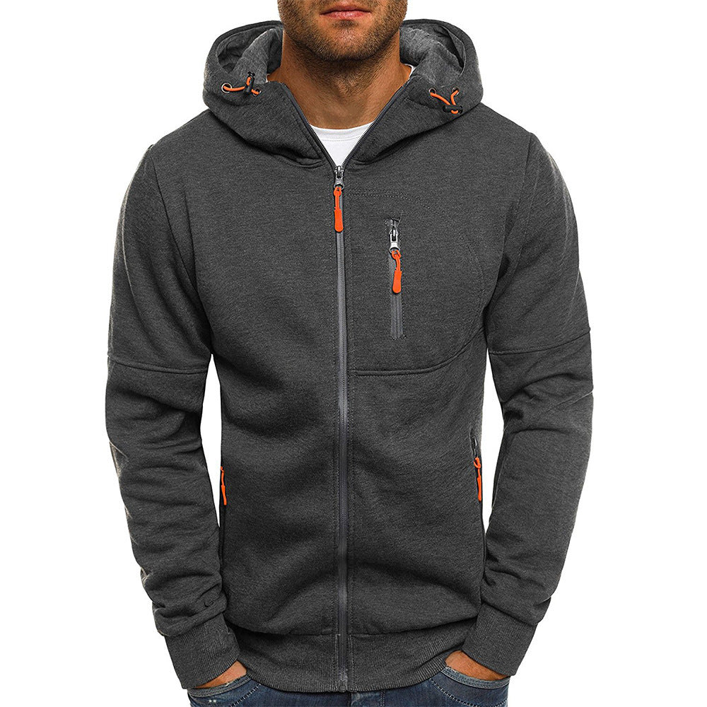 VersaZip Heren All-Season Fleece Hoodie - Stijlvol, Multikleurig, Dagelijks Comfort