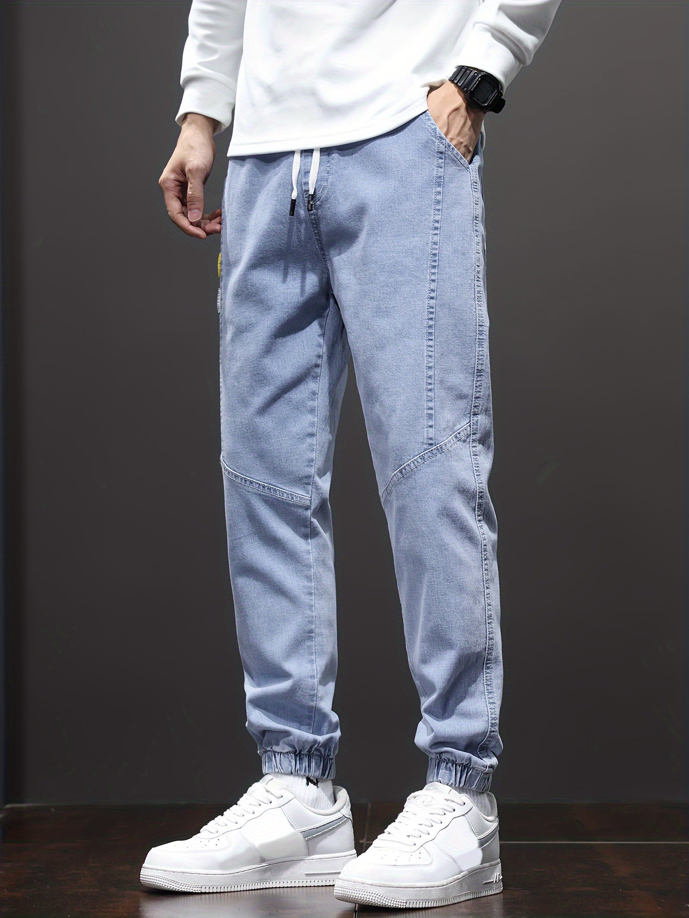 Grijze Cropped Jeans - Noah