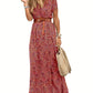 Donkerbruine Boho Maxi Jurk - Lotte