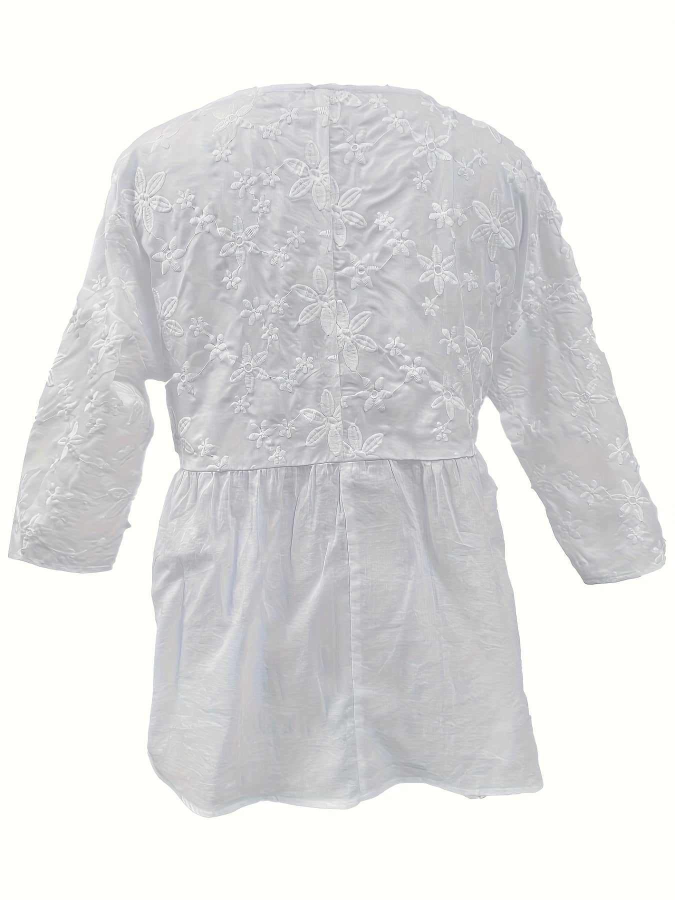 Witte Geborduurde Blouse - Emma