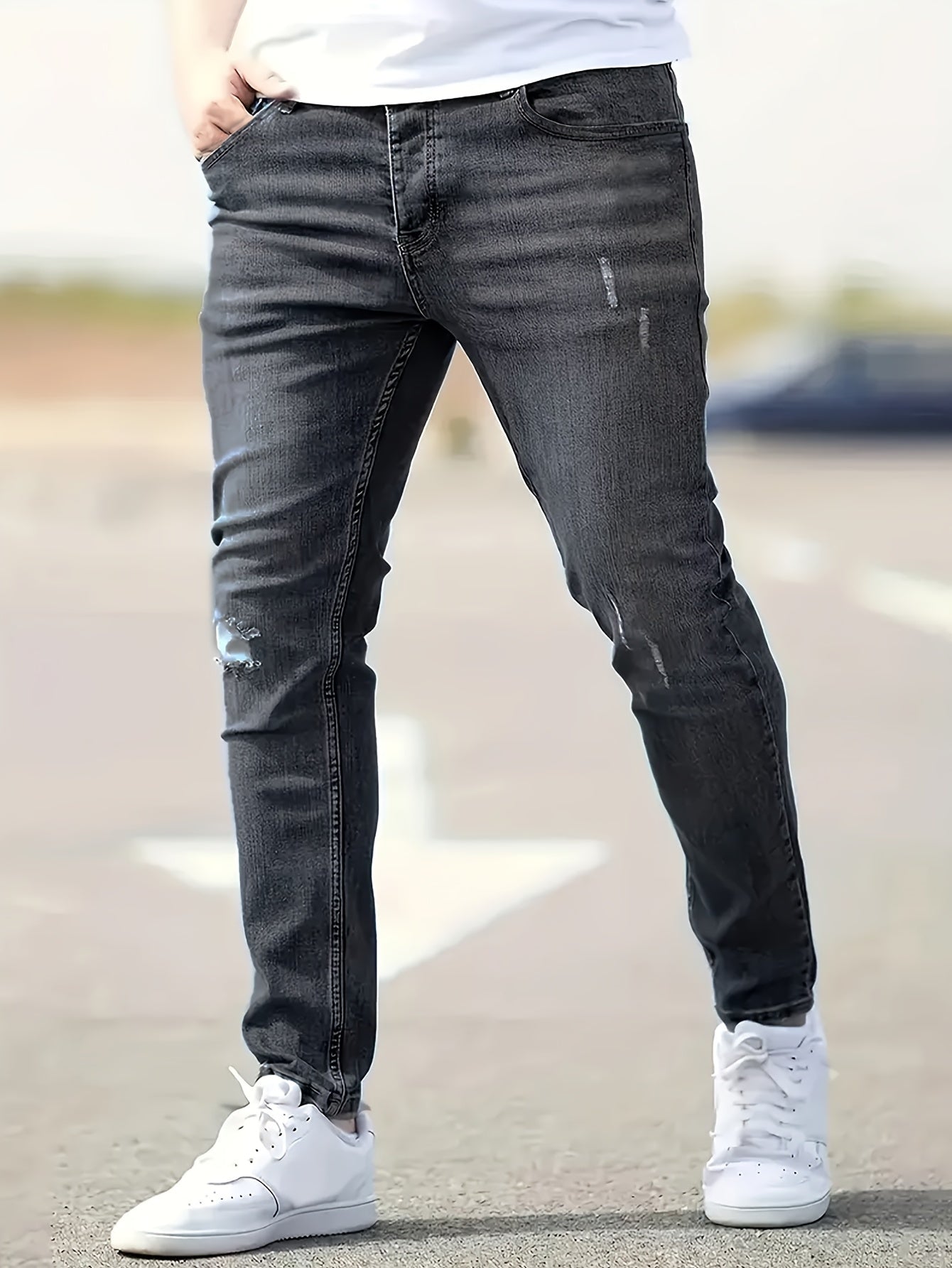 Blauwe Slim Fit Jeans - Sam