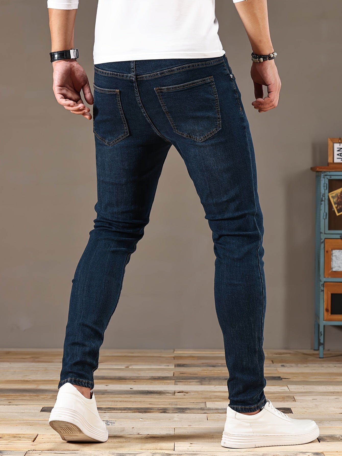 Gescheurde Skinny Jeans Blauw - Jack