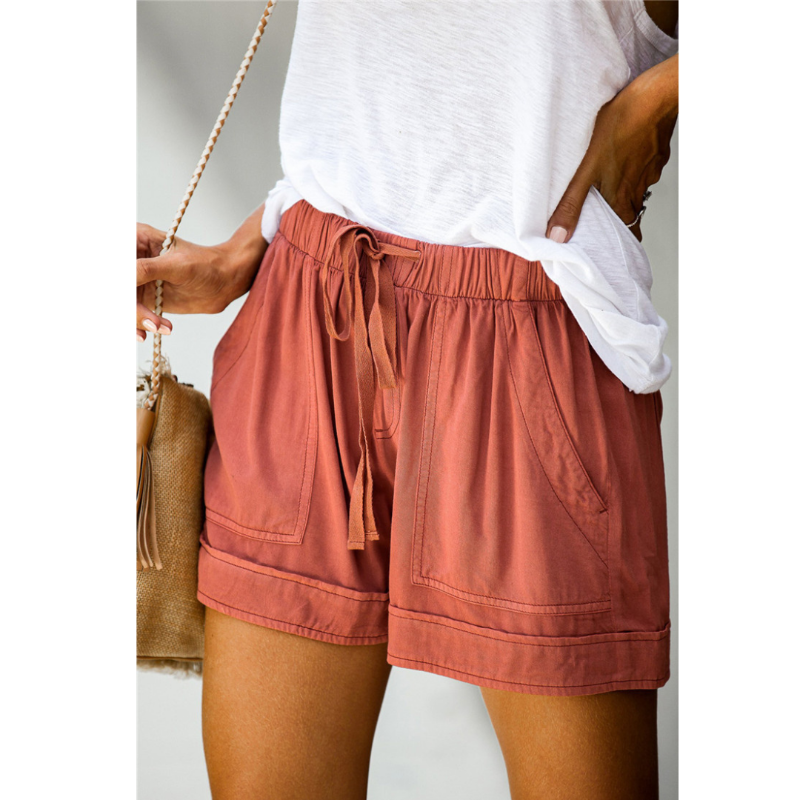 Stijlvolle Hoge Taille Strappy Zomer Shorts