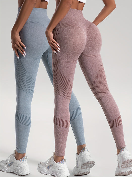 Grijze High-Stretch Yoga Leggings - Mila