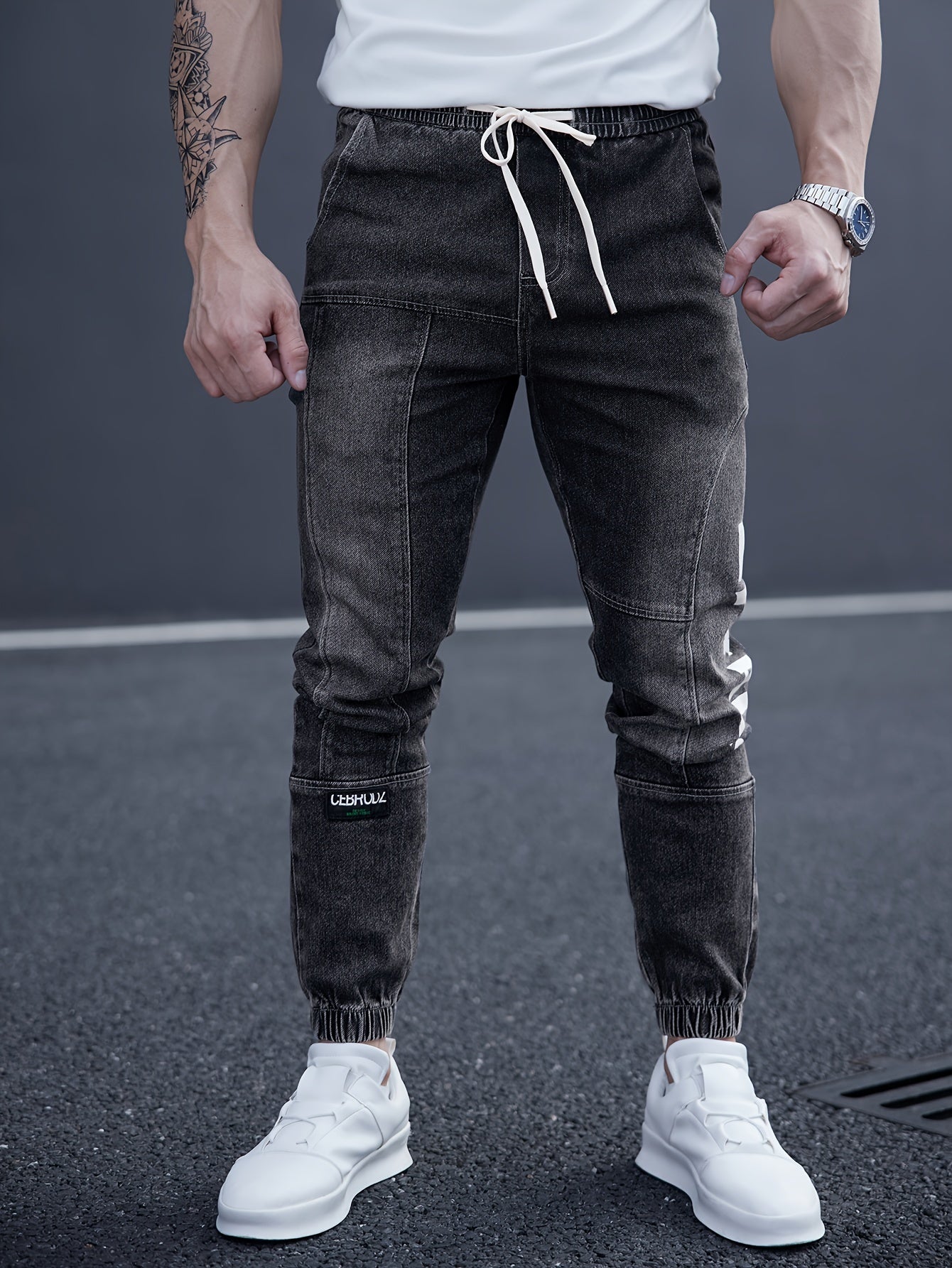 Zwarte Tapered Jeans - Jeroen