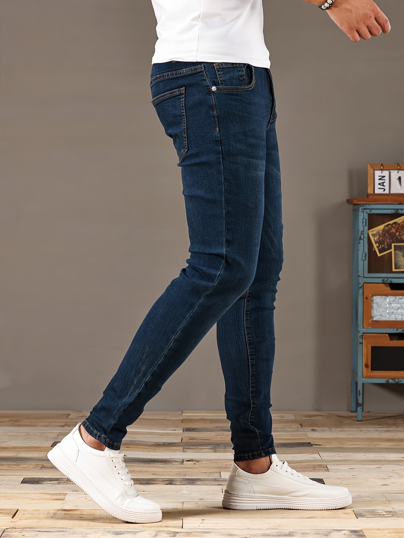 Gescheurde Skinny Jeans Blauw - Jack