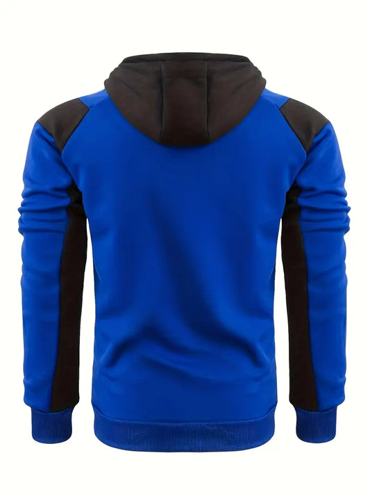 Stedelijke Stijl: Heren Hooded Varsity Color Block Jack