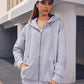 Comfort Chic: Dames Fleece Hoodie - Ruimvallend, Trendy & Warm