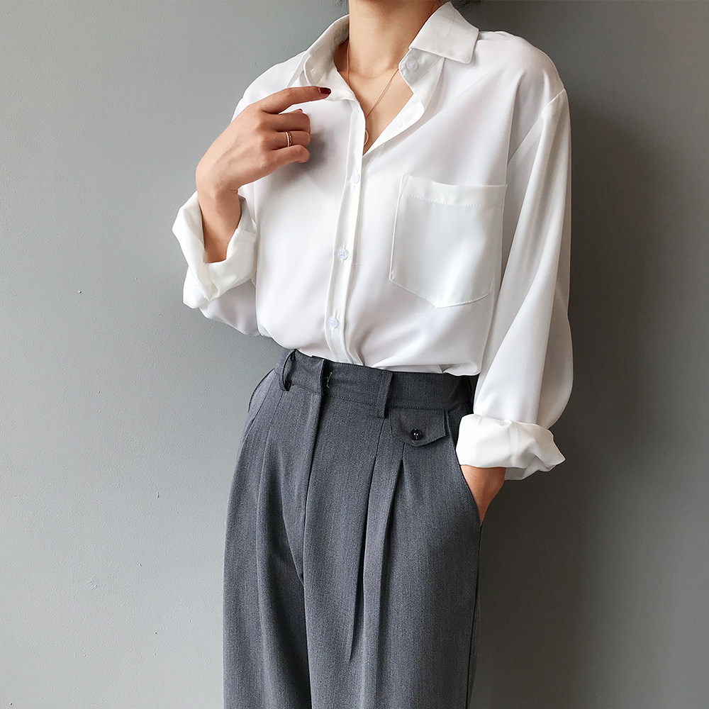 Chique Satijnen Blouse - Voel de Luxe